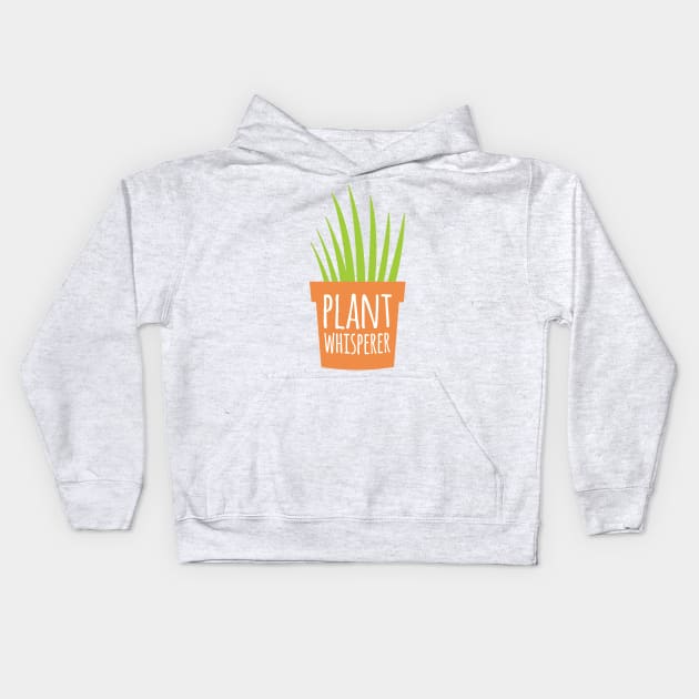 Plant Whisperer Kids Hoodie by oddmatter